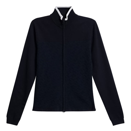 Womens Anna Knitted Zip Sweater JL Navy - SS25