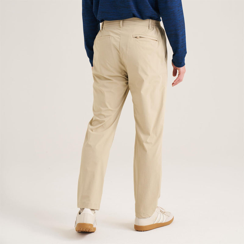 Stretch Golf Trousers Beige