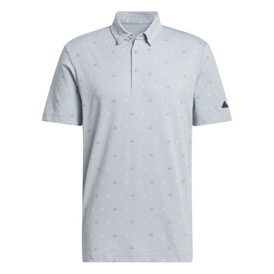 Go-To Mini-Crest Regular Fit Printed Polo Light Grey - SS24