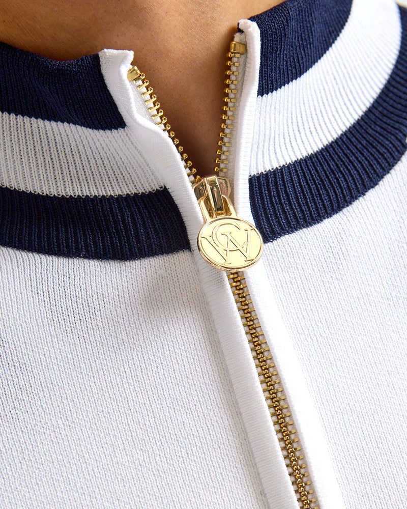 Anne Cardigan White/Legacy Navy