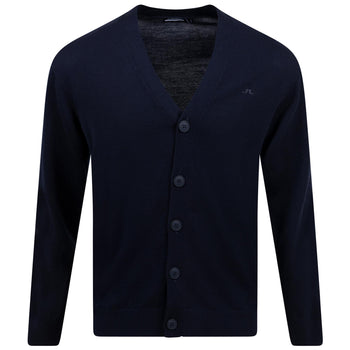 Lucas Merino Tech Wool Knitted Cardigan JL Navy