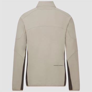 Quarter Zip Tech Mid Layer Greige
