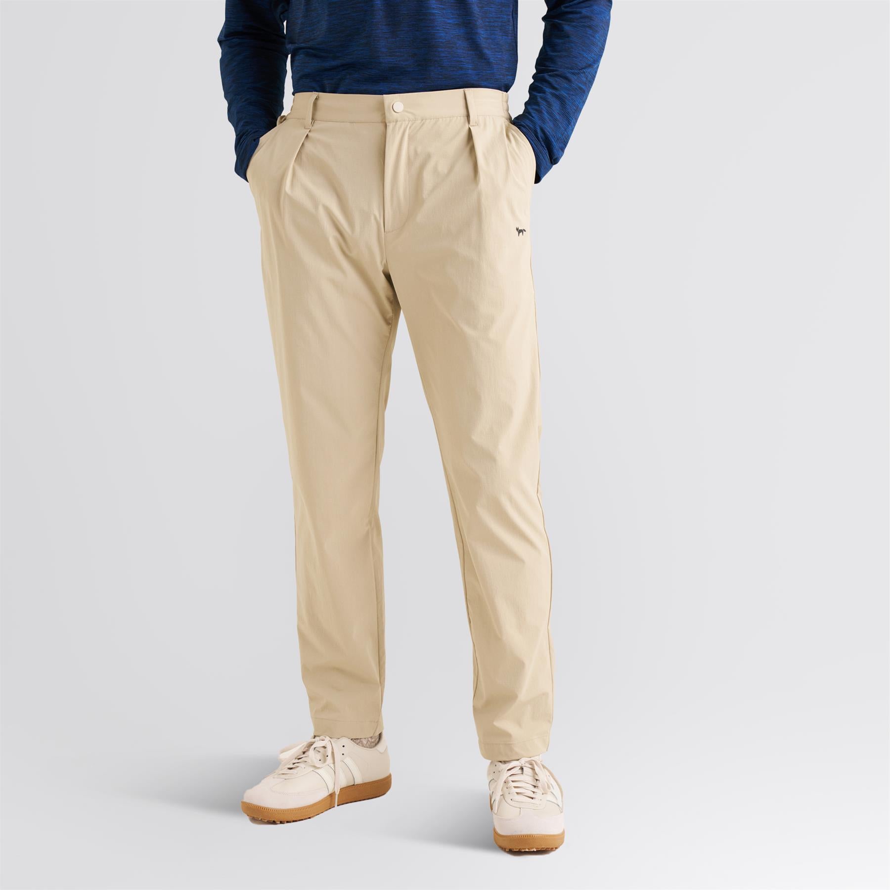 Stretch Golf Trousers Beige