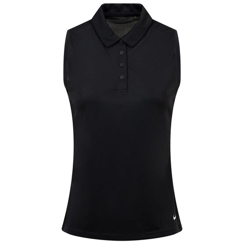 Womens Dri-FIT Victory Sleeveless Solid Polo Black - 2024