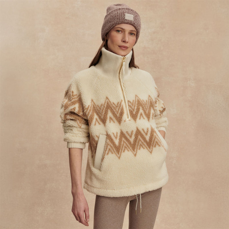Hendrik Half Zip Sherpa Egret