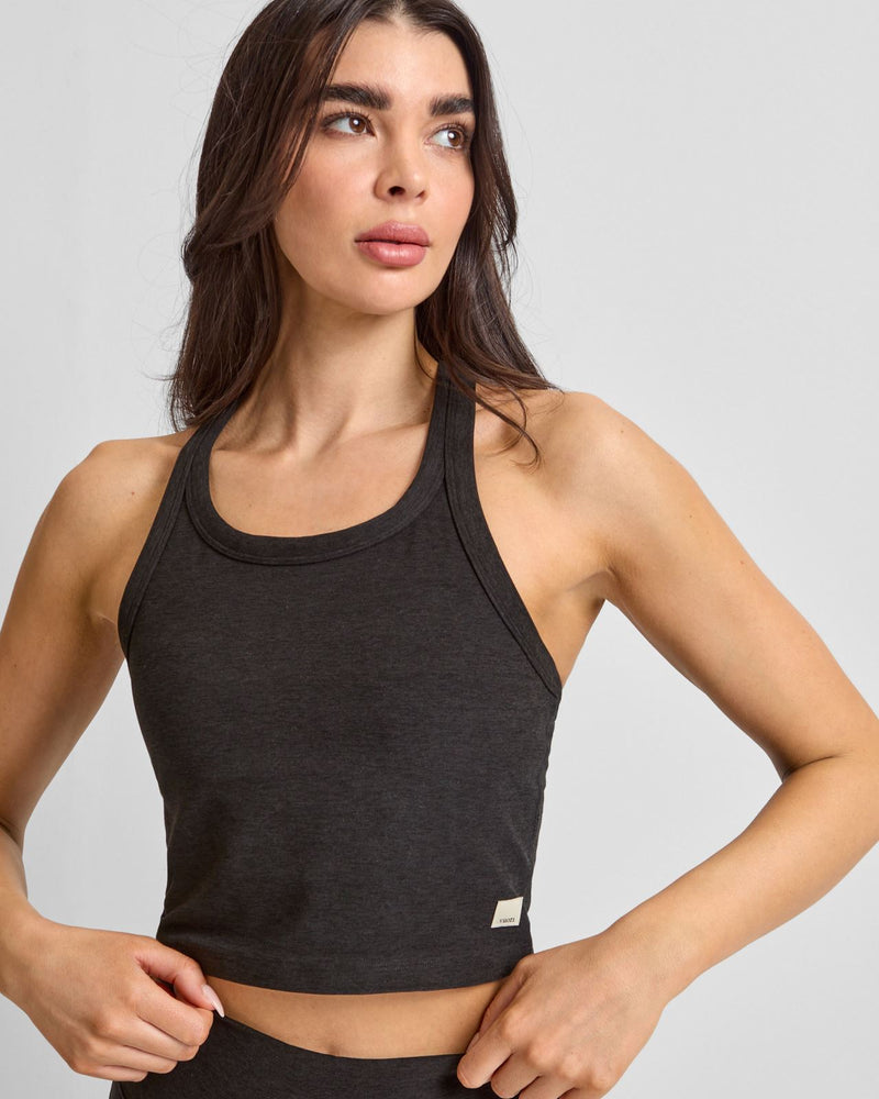 Elevation Racerback Tank Black Heather