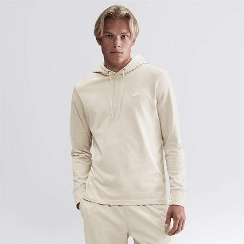 Golf Club Knit Hoodie Light Khaki/White