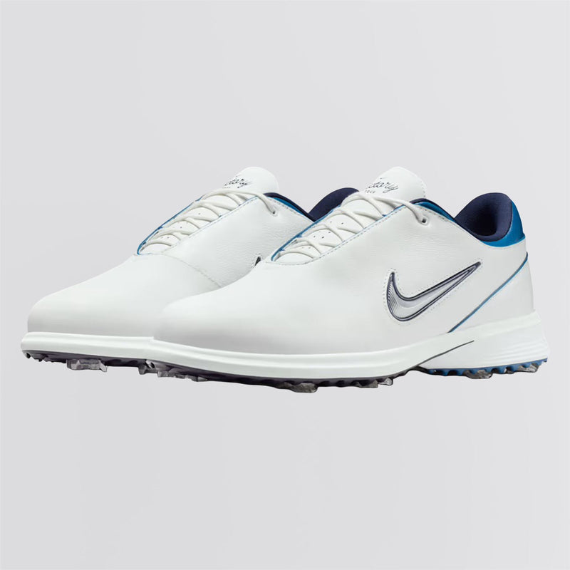 Victory Tour 4 Spiked Golf Shoes Summit White/Metallic Silver/Court Blue