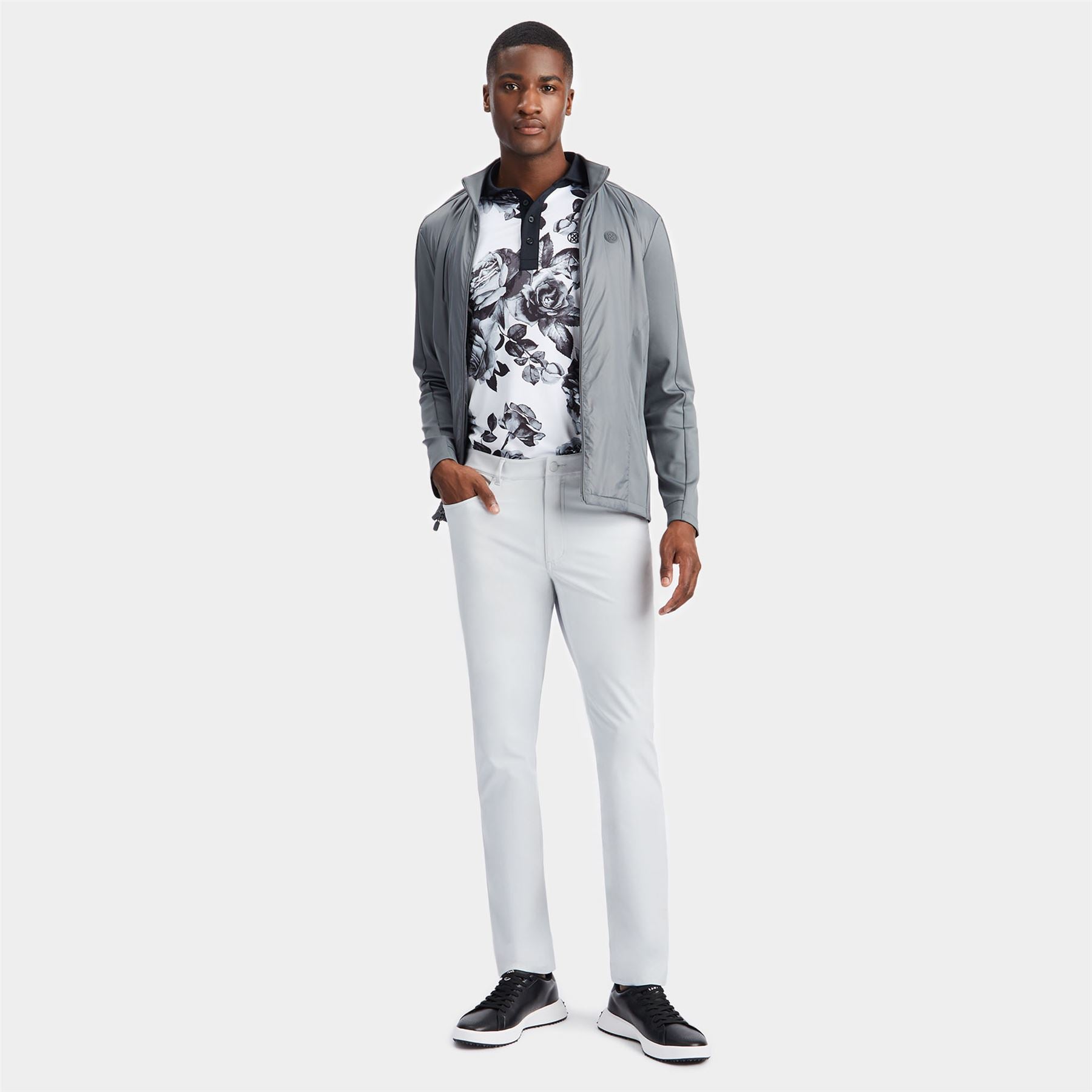 G/FORE Stretch Tech Interlock Performer Jacket Charcoal Grey