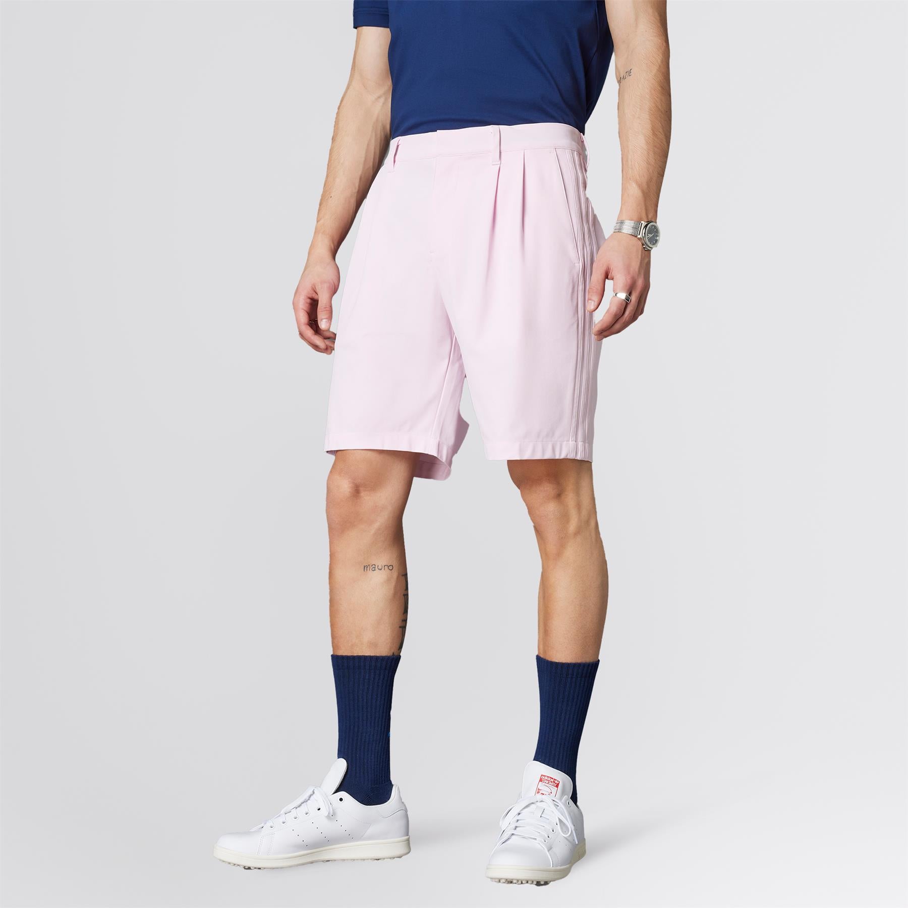 Twistknit Pleated Shorts Clear Pink