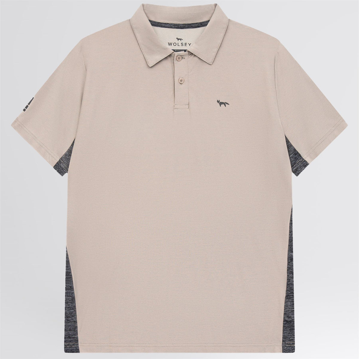Panelled Polo Beige