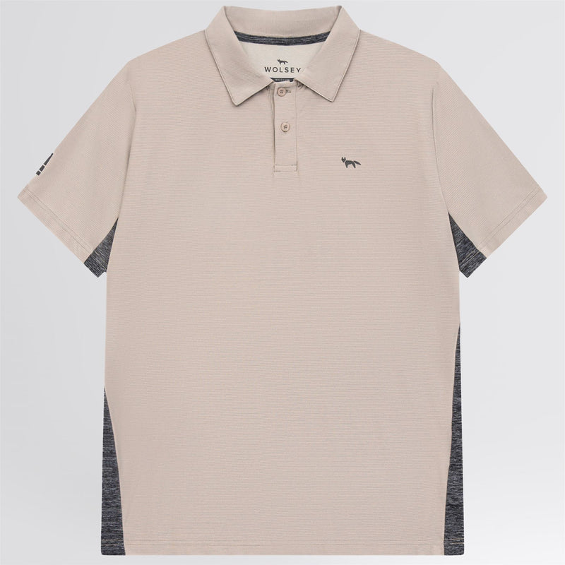 Panelled Polo Beige