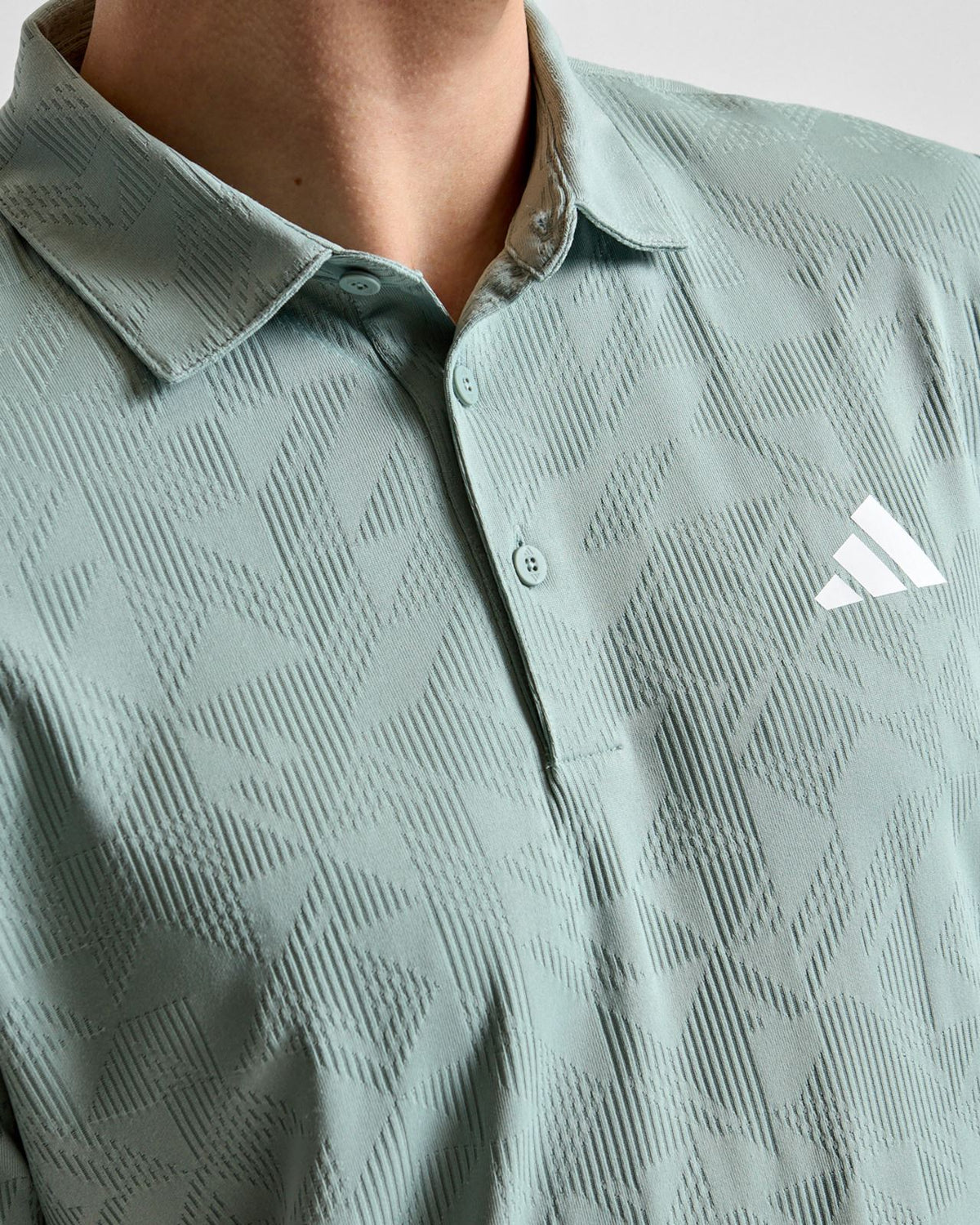 Ultimate365 Jacquard Climacool Polo Wonder Sage