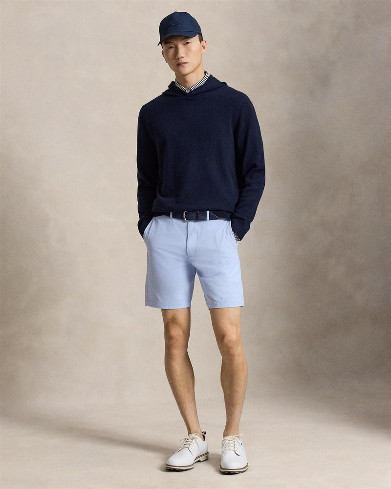 Washable Cashmere Hooded Sweater Refined Navy