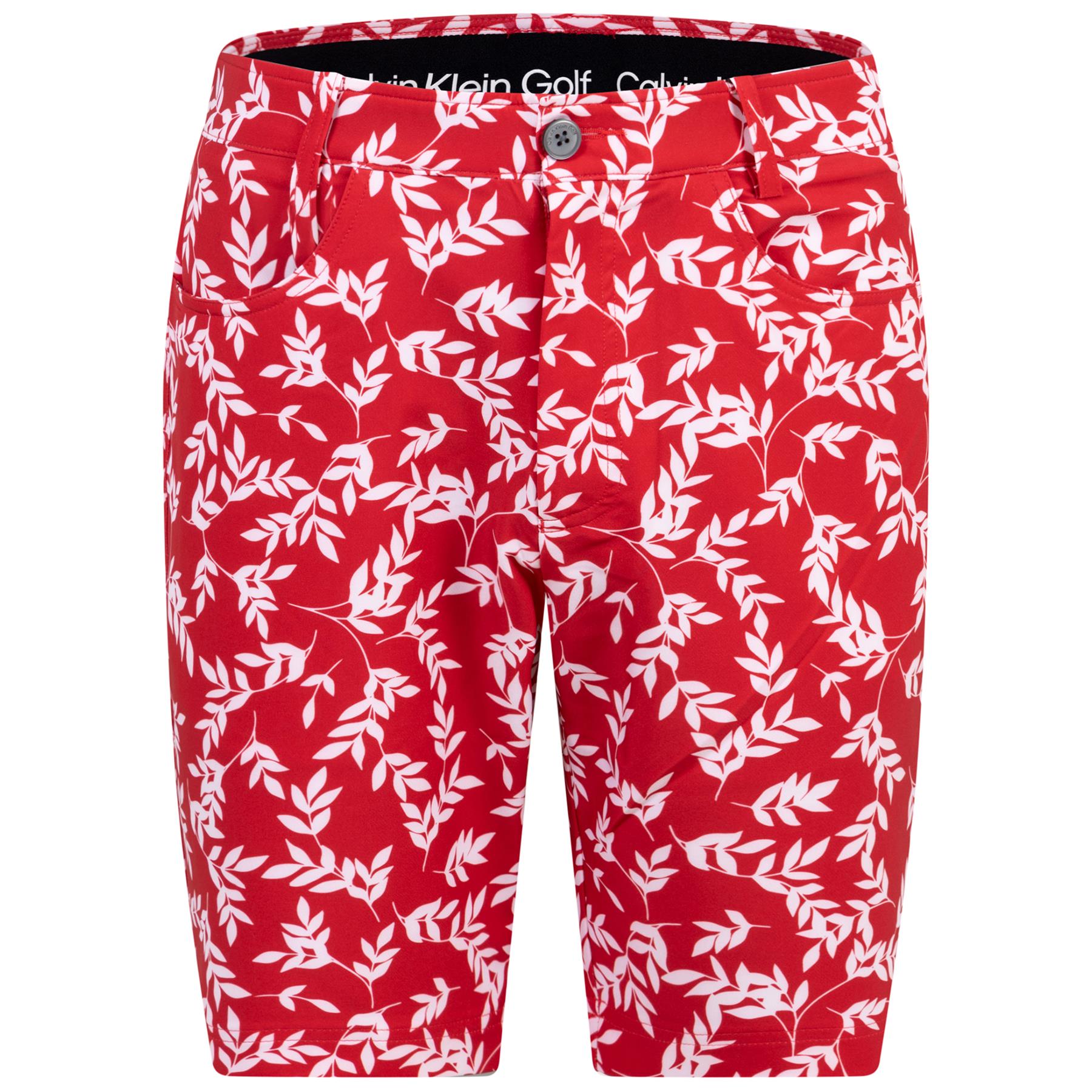 Printed Genius Slim Fit Shorts Red/White