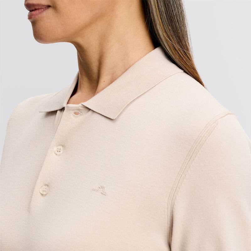 Blake Knit Polo Moonebeam
