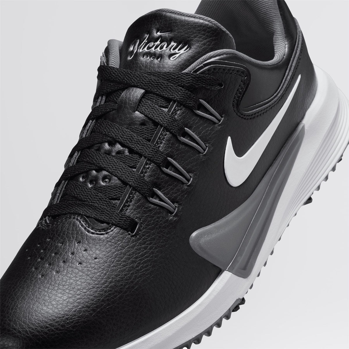 Victory Pro 4 Spiked Golf Shoes Black/White/Iron Grey