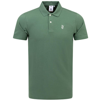 x QGC Post Round Polo Deep Forest Green - SS24