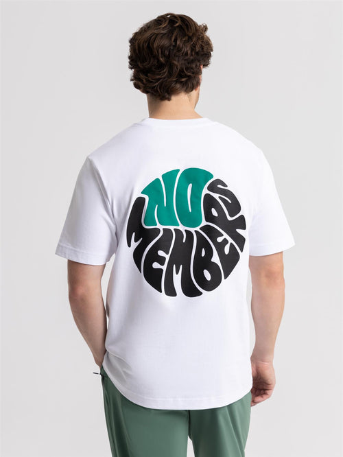 NM Circle Logo Tee White