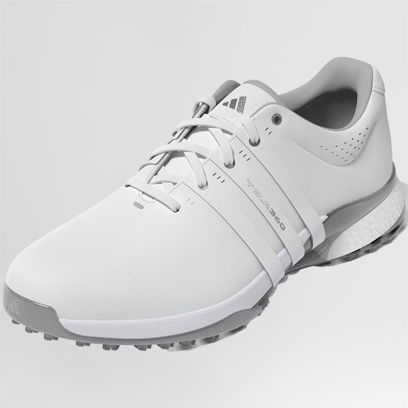 Tour360 25 Spikeless Golf Shoes White/Silver