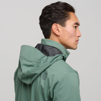 Luke CONCEPT Hooded Windproof Jacket Duck Green