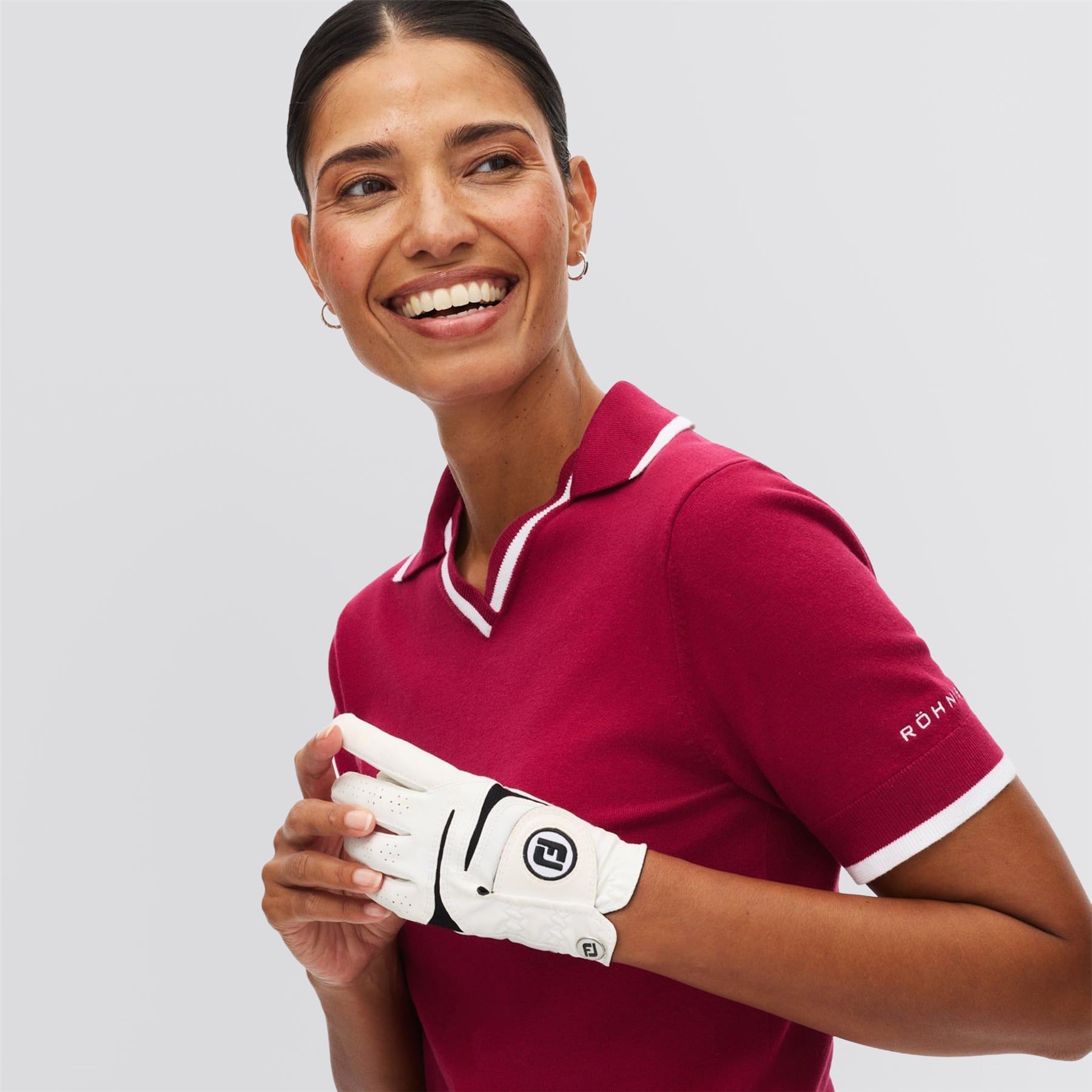 Swing Knitted Polo Beet Red