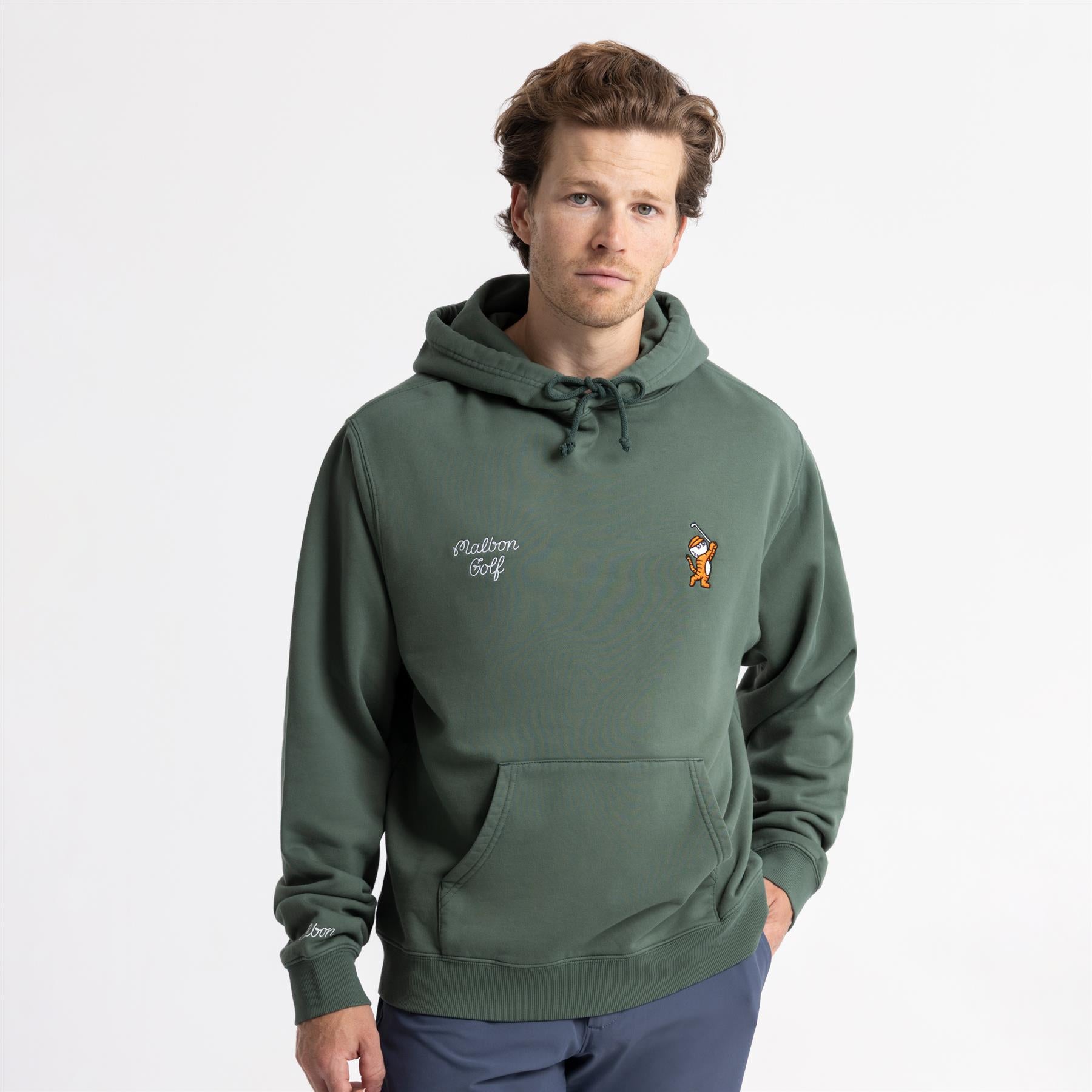 Malbon Golf Tiger Buckets GD Hoodie Evergreen | TRENDYGOLF UK