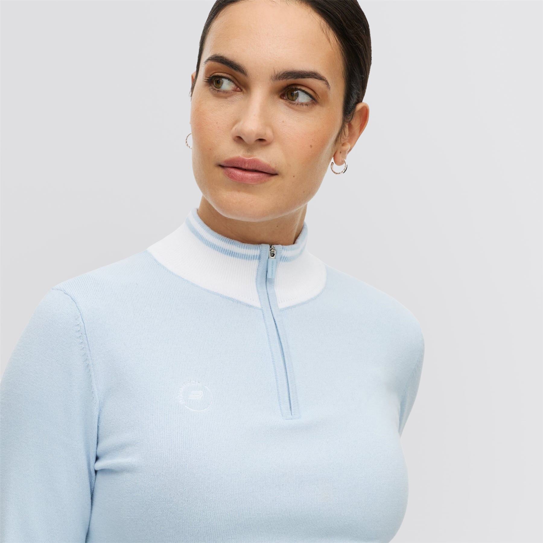 Kora Knitted Half Zip Mid Layer Skyway