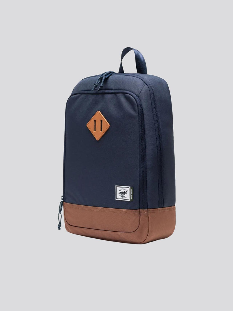Heritage Shoe Bag Navy/Saddle Brown
