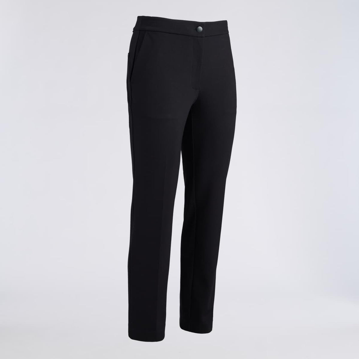 Ponte Slim Fit Trousers Onyx