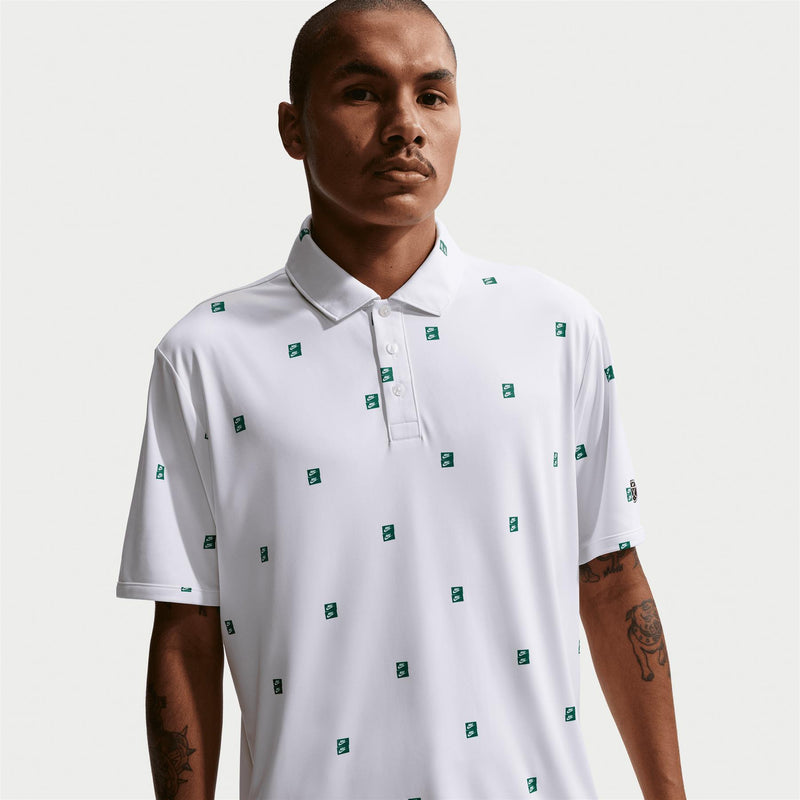 Dri-FIT Par 5 Icon Stack Print Polo White/Malachite