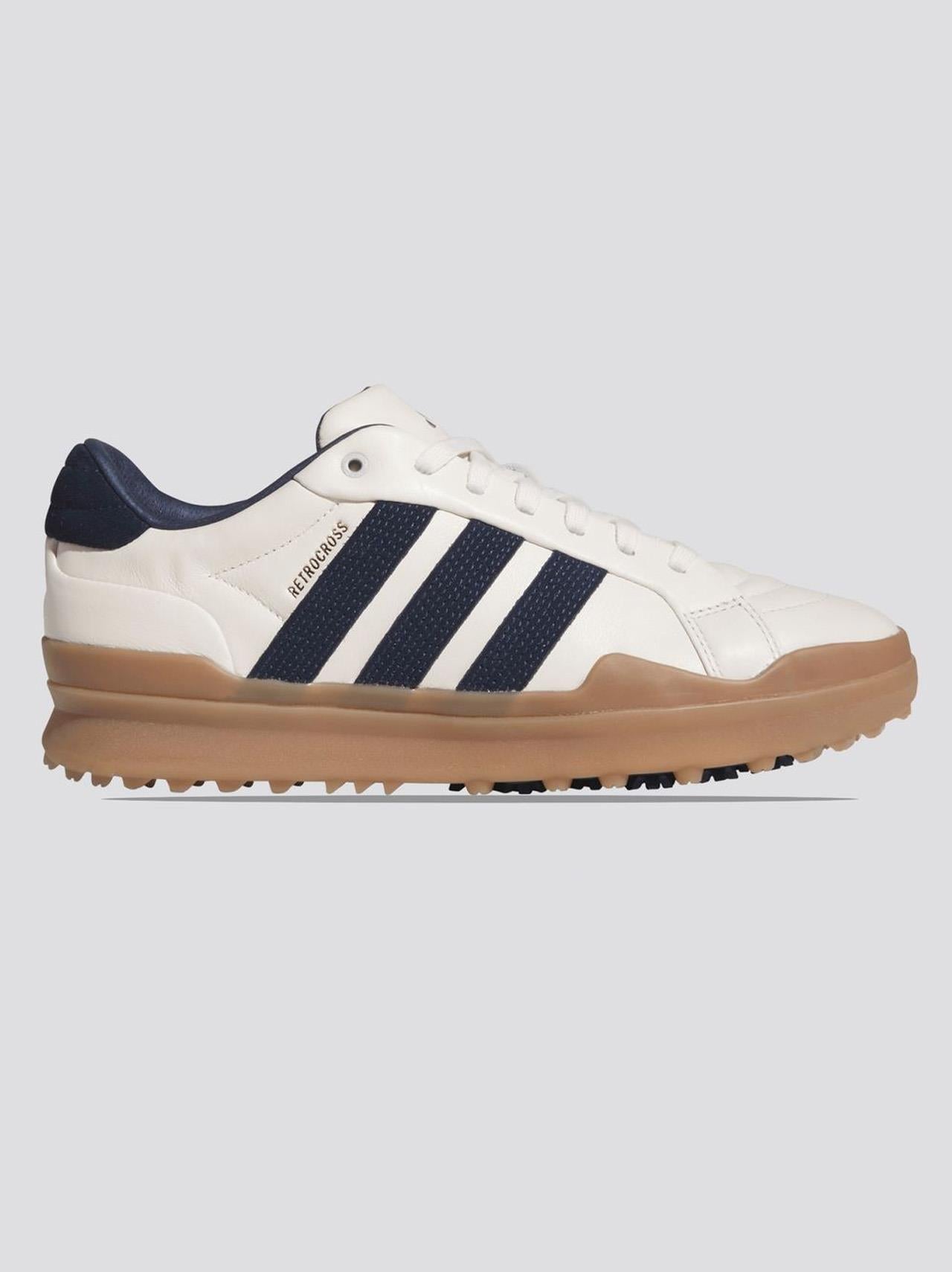 RETROCROSS Gripmore Spikeless Golf Shoes Chalk White/Collegiate Navy/Gum