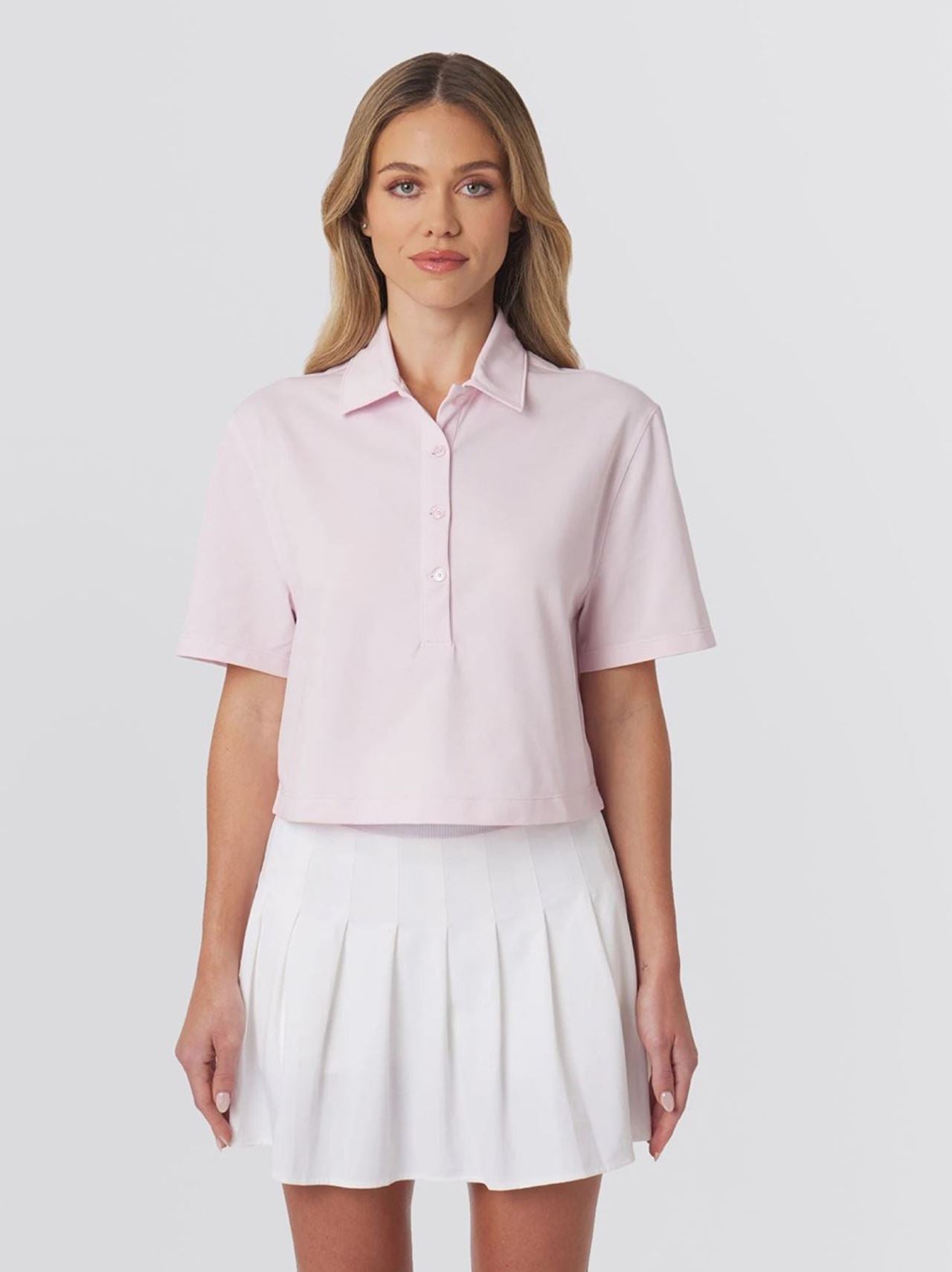 Morgan Athletic Polo Petal Pink