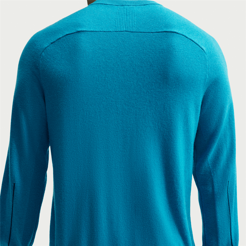 Tailored Performance Crewneck Sweater Baltic Blue/College Navy