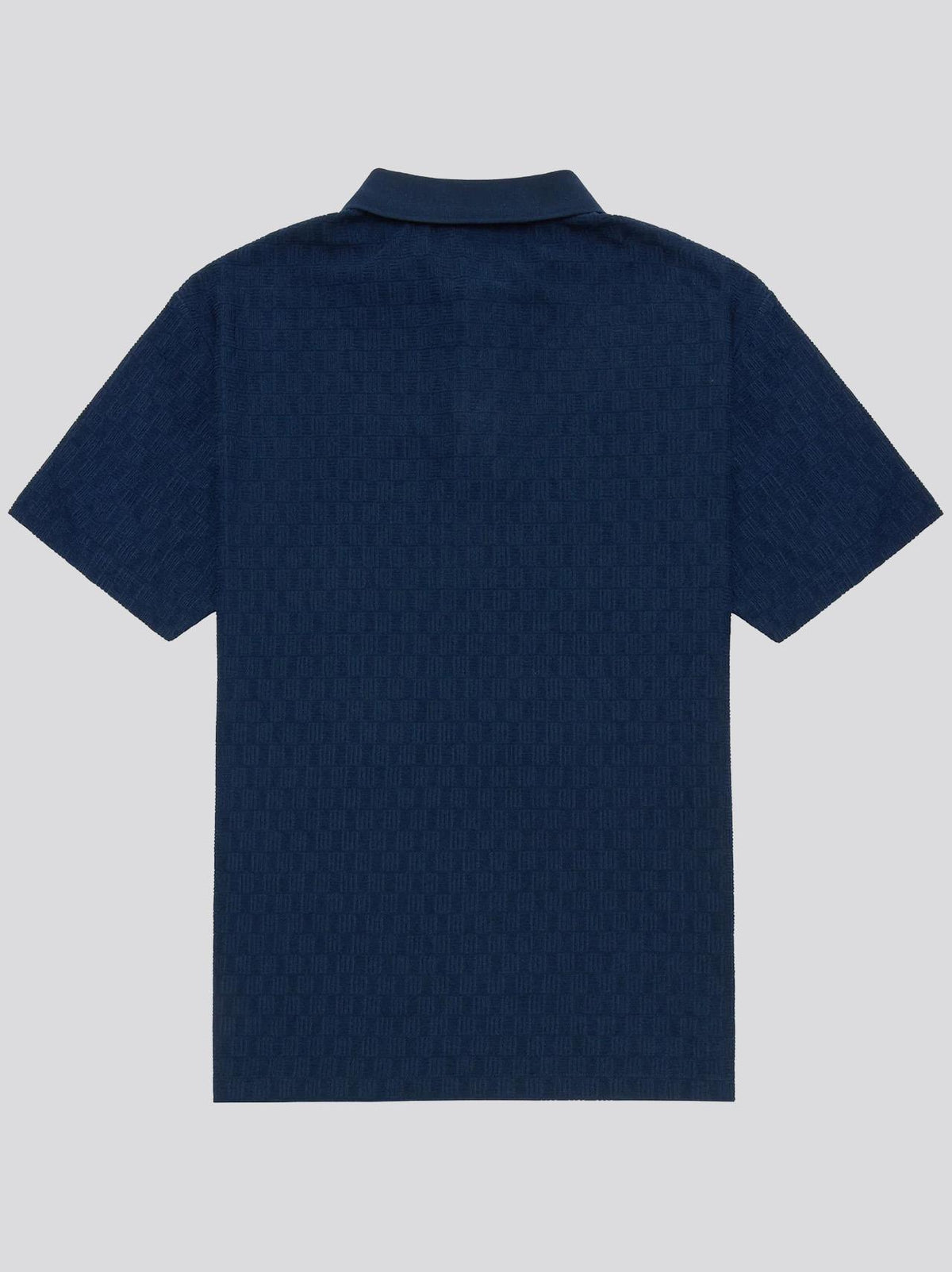 Kooka Jacquard Terry Polo Navy
