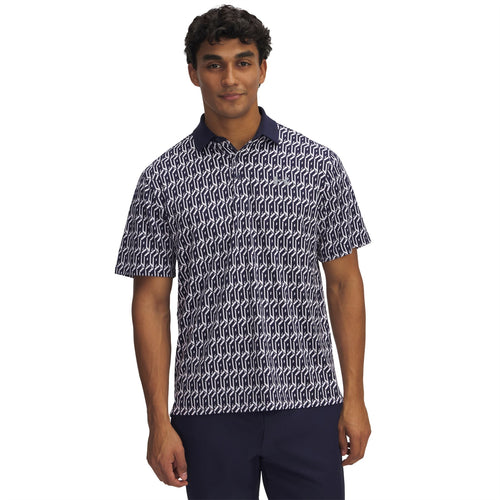 Playoff 3.0 Printed Polo White/Navy/Steel