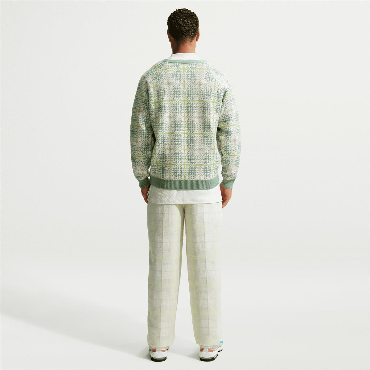 Tartan Loose Cardigan Steam