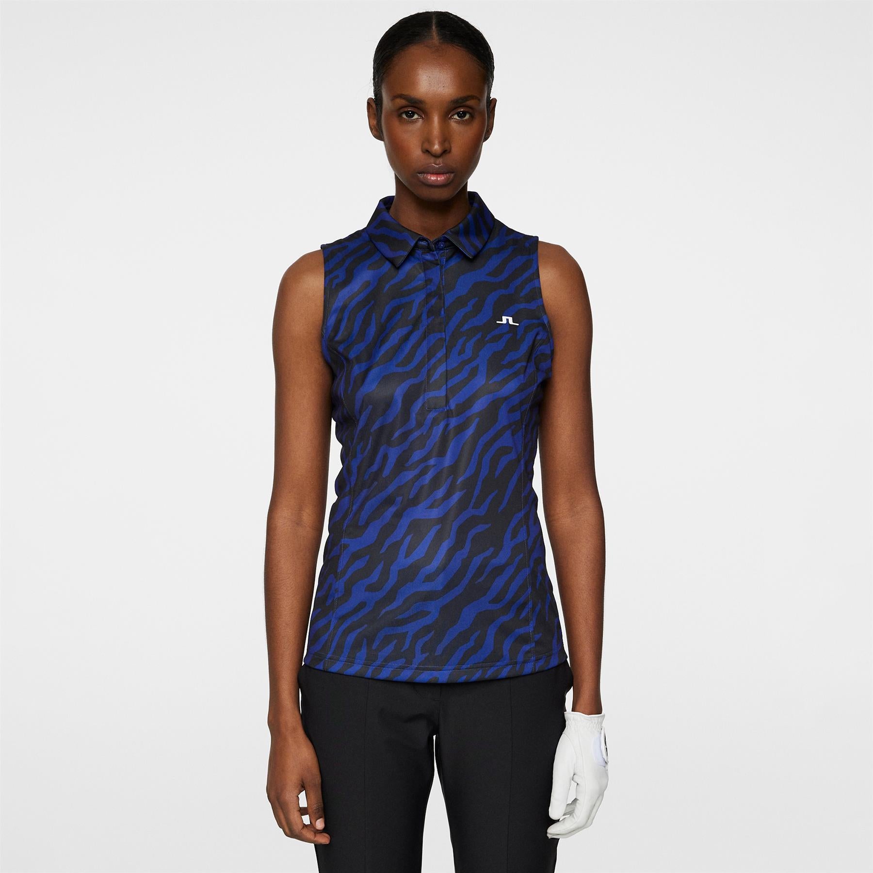 Dena Print SL TX Jersey Polo Tour Tiger Clematis