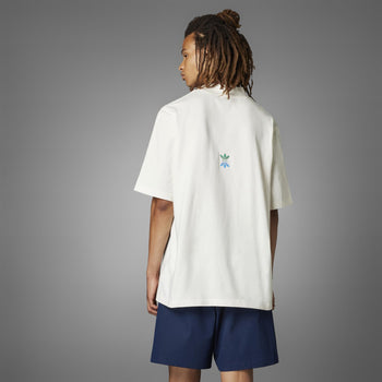 Rolling Links Skate Mock Neck Polo White