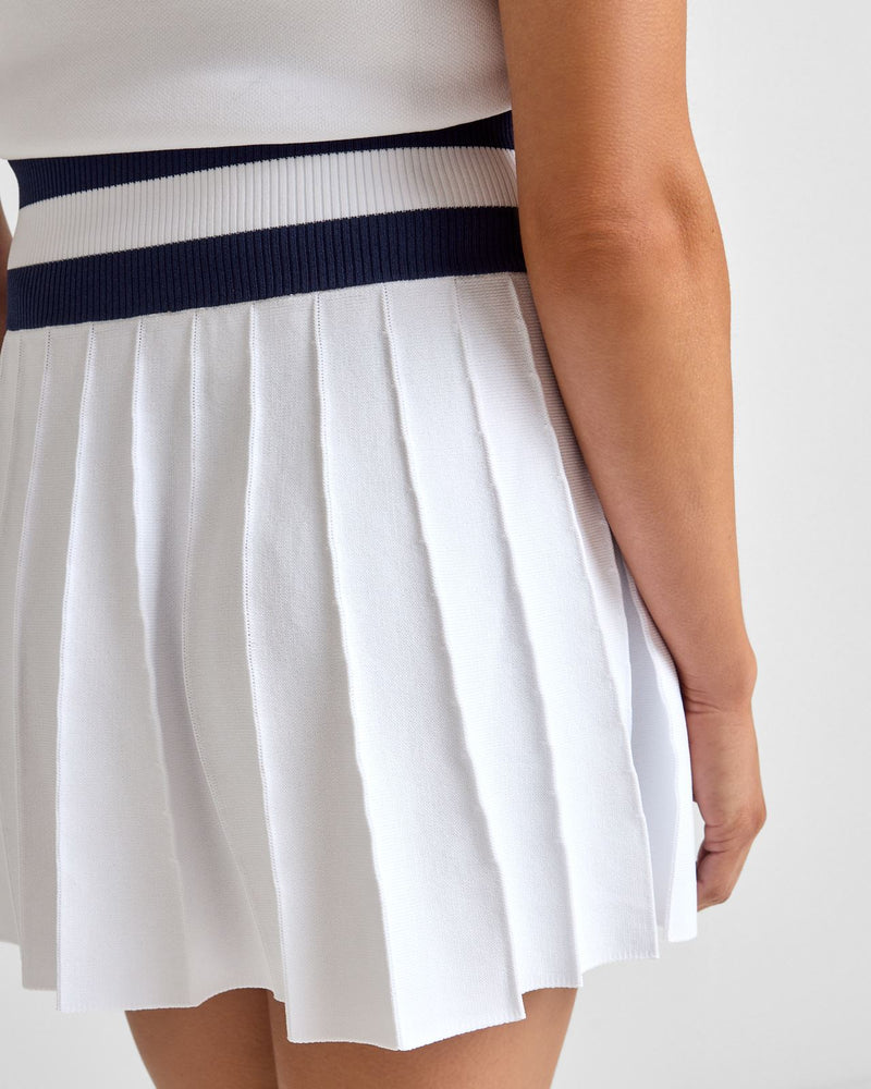 Frankie Skirt White/Legacy Navy