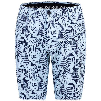 Bedruckte Genius Slim Fit Shorts Aquablau – SS24