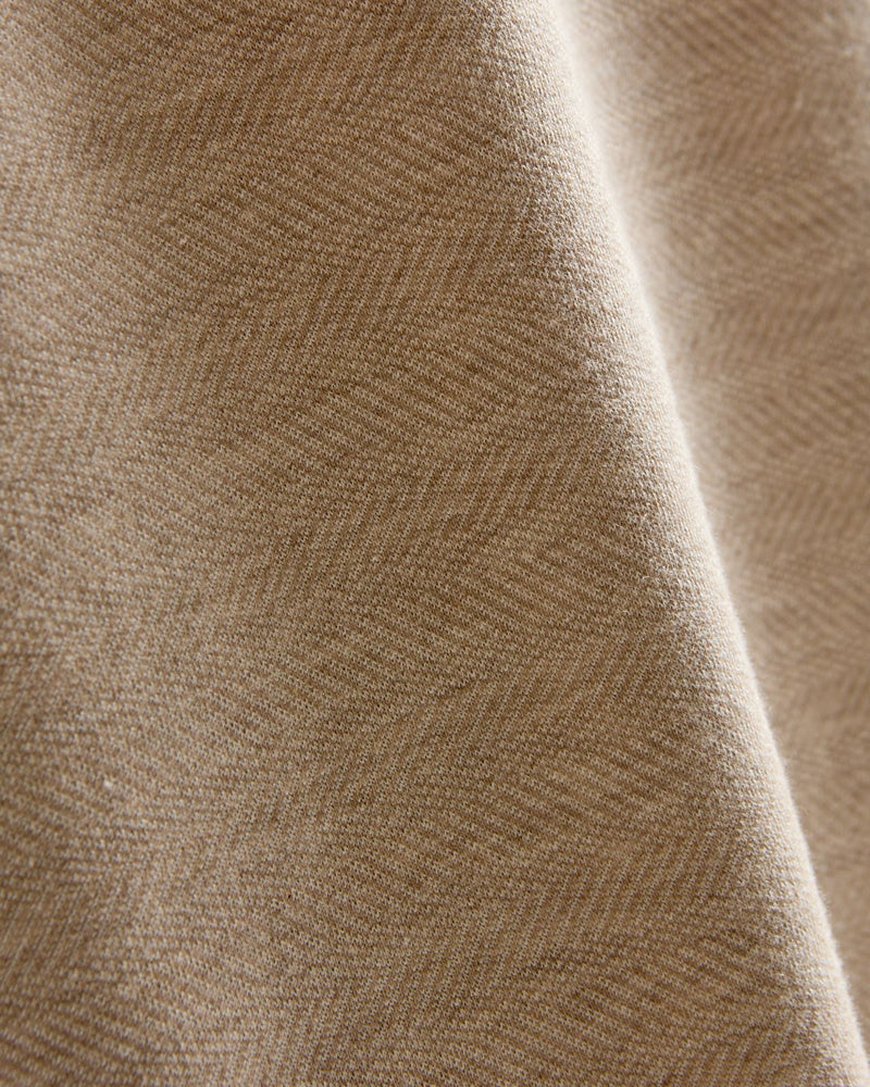 Excursionist Flex Herringbone Knit Polo Truffle