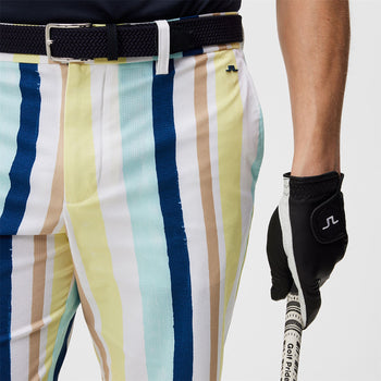 Tim High Vent Print Shorts Painted Stripe Wax Yellow