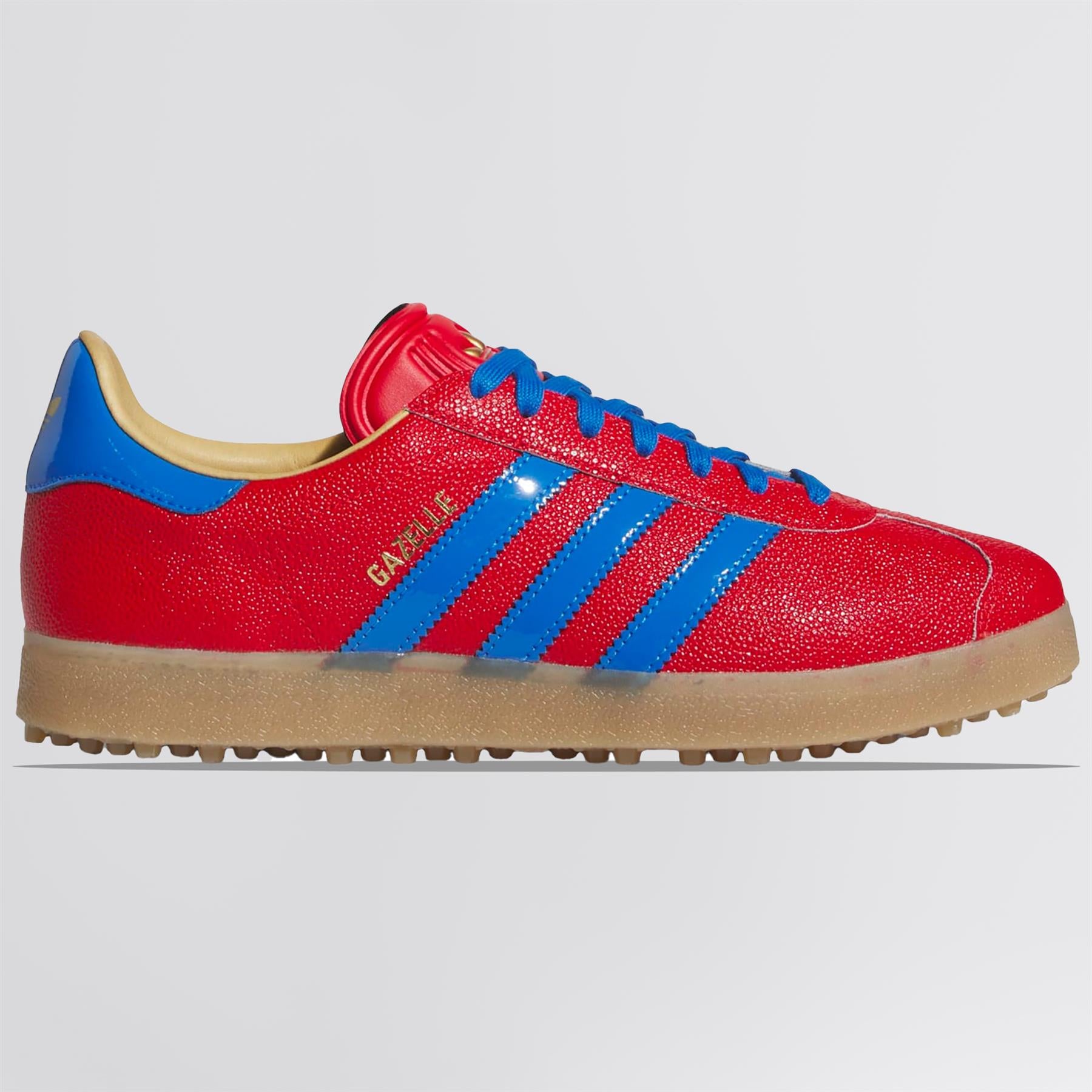 Gazelle Lux Spikeless Golf Shoes Better Scarlet/Bluebird/Gum