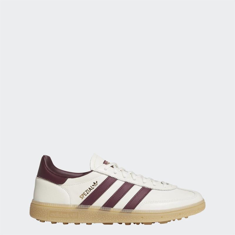 Spezial Spikeless Golf Shoes Off White/Maroon/Gum 3