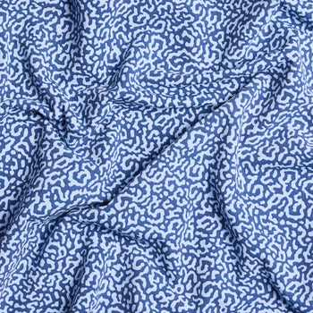 Lake Trout Printed Tate Quarter Zip Mid Layer Delphinium