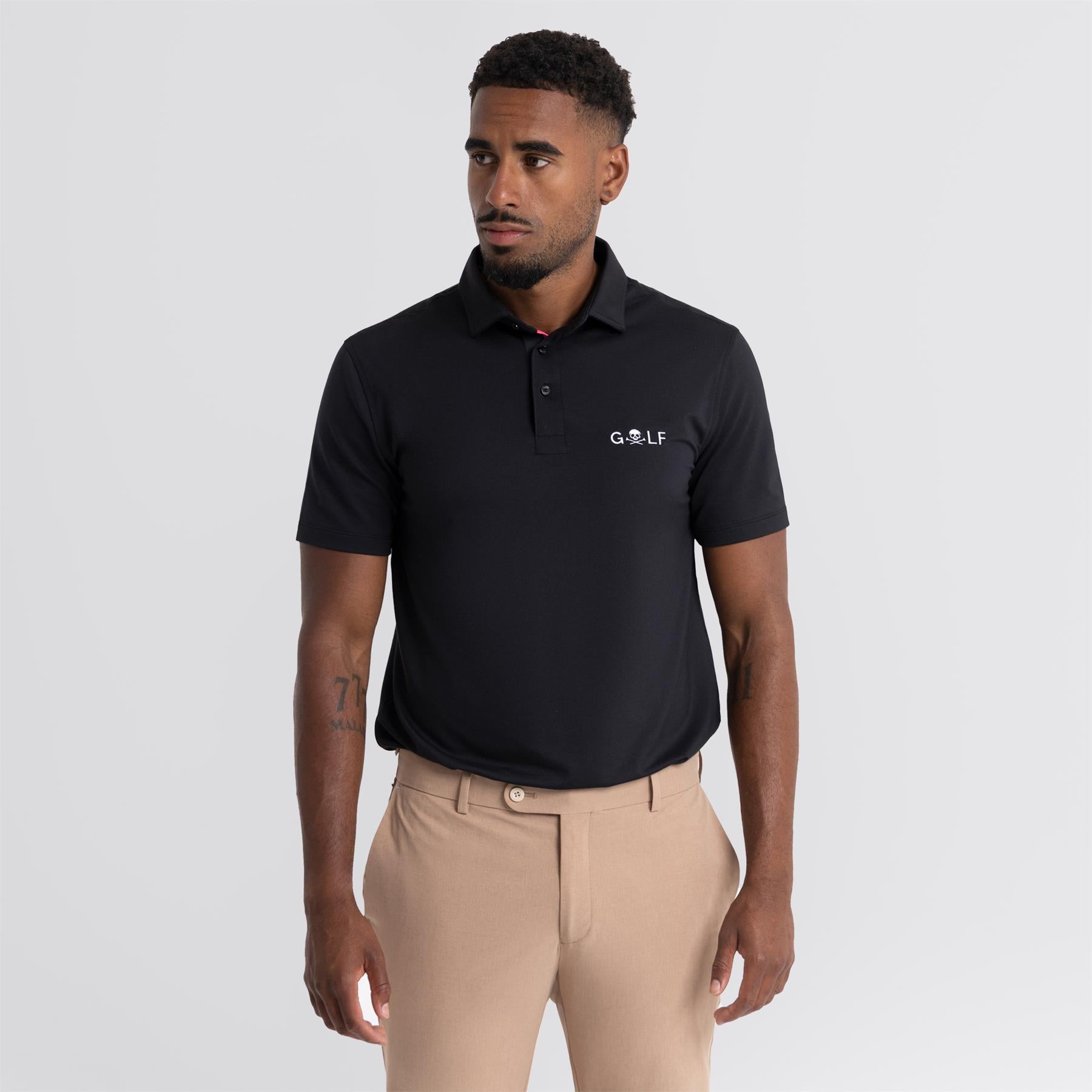 S&T Golf Logo All Play Polo Onyx