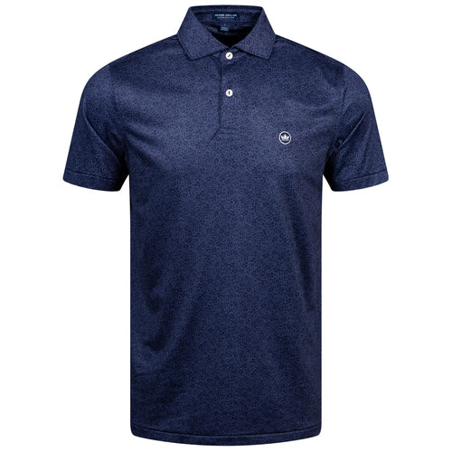 Parkinson Floral Performance Jersey Polo Navy - AW24