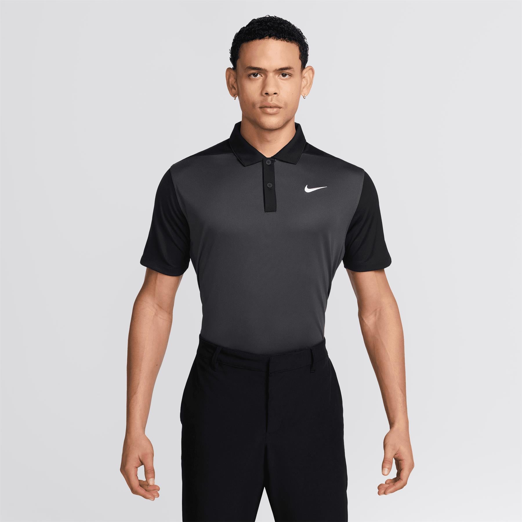 Dri-FIT Victory+ Blocked Polo Anthracite/White