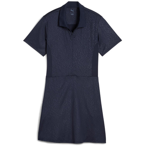 Womens Kassidy Animal Deboss Dress Deep Navy - SS25